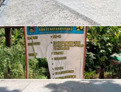 Rigid Beton Way Som-Campang Tiga di Tanggamus Diduga Korupsi dan Kongkalikong