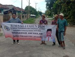 M Akyas Siap Kawal Usulan Jalan Produksi Pertanian dan Lampu Merah di Pertigaan Jatimulyo Jadi Usulan Warga Jatiagung