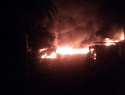 Diduga Gudang BBM Ilegal di Natar Lampung Terbakar Karena Konsleting Listrik
