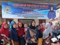 Sariyanti, Legislatif Dapil II DPRD Lamsel Gelar Sosperda No 3 Di Desa Sidodadi