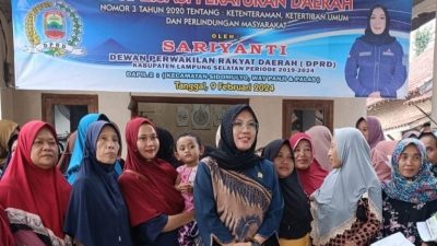 Sariyanti, Legislatif Dapil II DPRD Lamsel Gelar Sosperda No 3 Di Desa Sidodadi