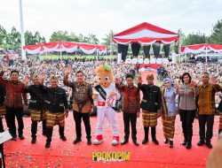 Happy Asmara Dan Batas Senja Meriahkan Peluncuran Maskot Pilkada Kabupaten Pesawaran