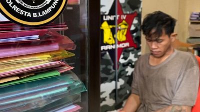 Kalah Baku Hantam Korban Ditusuk Pisau, Pelaku Diamankan Polresta Bandar Lampung