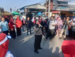 Walikota Bandarlampung Eva Dwiana, Senam Sehat Bersama Ribuan Warga Bandar Lampung