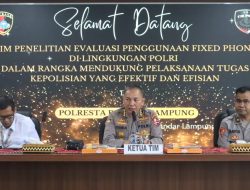 Puslitbang Polri Evaluasi Penggunaan Fixed Phone di Polresta Bandar Lampung