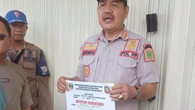 Marak Toko Modern di Lampung Tengah Yang Langgar Perda Ditertibkan Satpol PP