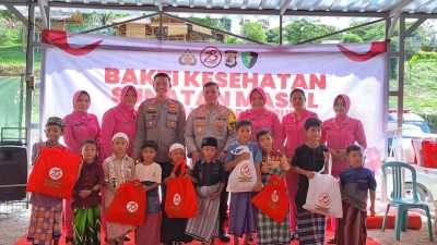 Puluhan Anak di Bandar Lampung Antusias Ikuti Khitanan Massal Hari Bhayangkara ke 78