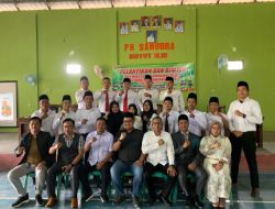 Pimpinan Bawaslu Provinsi Lampung dan Ketua Bawaslu Lampung Tengah Hadiri Pelantikan PKD Se- Kecamatan Gunung Sugih.