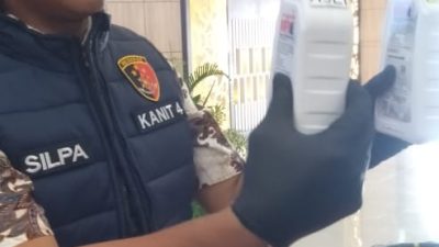 Polda Lampung Bongkar Produksi Dan Penjual Oli Palsu Milik PT Astra Honda (AHM MPX)