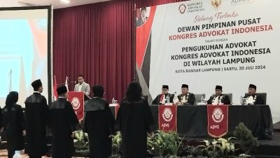 Ketua DPP LBH PWRI Ucapkan Selamat Atas Pengukuhan 15 Orang Advokat dari DPD KAI Lampung