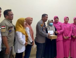 Kapolres Lampung Tengah Beri Tali Asih pada Korban Pencabulan Dibawah Umur