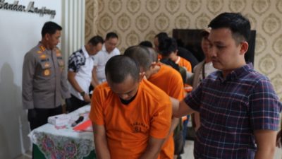Polresta Bandar Lampung Sita Narkoba Senilai Ratusan Juta, 5 Bandar Dibekuk