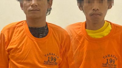 Bawa Sabu, Dua Warga Bumi Waras Ditangkap Polsek Tanjung Senang