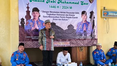 Menggali Inspirasi Maulid Nabi, Polairud Polda Lampung Serukan Keimanan dan Kinerja Demi Pemilu Damai