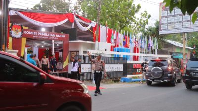 Ratusan Polisi di Bandar Lampung Disiagakan, Amankan Pengundian Nomor Urut Pilwakot