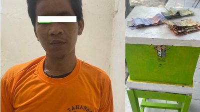 Tuna Wisma di Bandar Lampung Ditangkap Polisi karena Curi Uang Kotak Amal