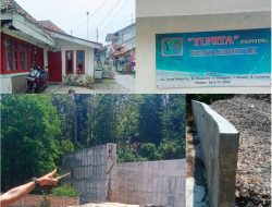 Diduga Pakai ‘Alamat Palsu’ Kontraktor Proyek Dinding Sampah TPA Bakung Terindikasi KKN