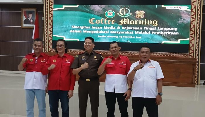 Kejati Lampung Coffee Morning Bersama Insan Media, Bersinergi Bersama Mendukung Kinerja Kejaksaan