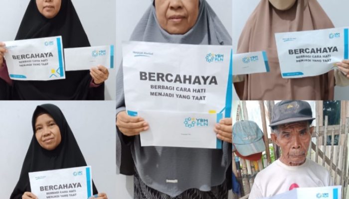 PLN UPT Tanjung Karang Bersama YBM Gelar Acara Berbagi untuk Guru Ngaji di Kota Bandar Lampung