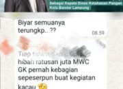 Semakin Ramai Group Ketua MWC Minta Keterbukaan Informasi Publik Dana Hibah PCNU dari Pemkot Bandar Lampung