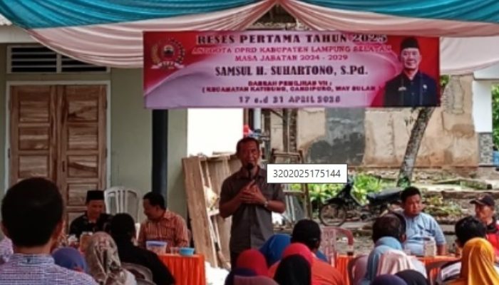 Tampung Aspirasi, Anggota DPRD Kabupaten Lampung Selatan dari Fraksi PDIP Gelar Reses