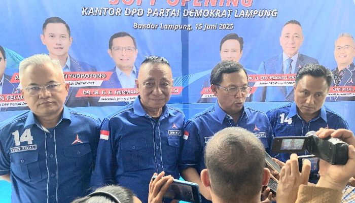 DPD Demokrat Lampung Punya Kantor Sendiri, Edi Irawan: Janji itu Saya Buktikan