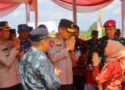 Kapolda Lampung Irjen Pol Helmy Santika melakukan Ground Breaking Pembangunan Gudang Ketahanan Pangan Di Desa Purwotani, Kecamatan Jati Agung