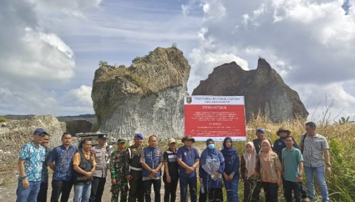 Tiga Titik Tambang Yang Diduga Tak Berizin Alias Ilegal Di Segel Pihak DLH Provinsi Lampung