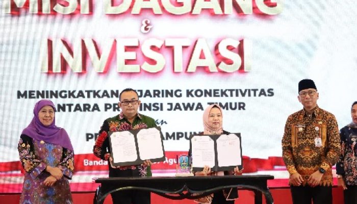 Kerjasama Lintas Daerah, Transaksi Misi Dagang Jatim–Lampung Tembus Rp1 Triliun