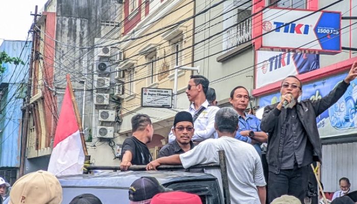 Demo Memanas, Aliansi Anti Narkoba Paksa Kepala BNNP Lampung Keluar Temui Massa