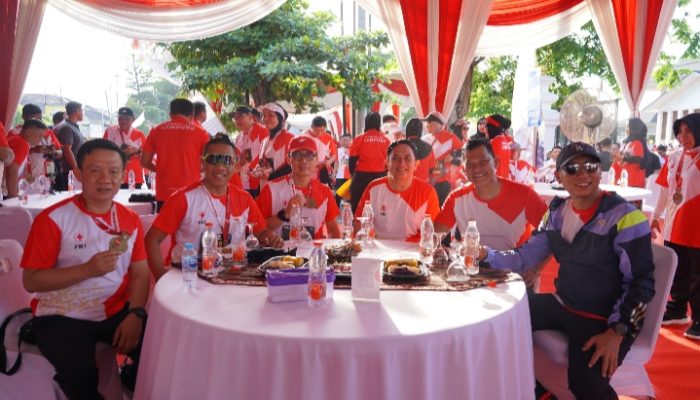 PMI Run 4 Humanity HUT Ke-80 PMI Tahun 2025, Sekdaprov Lampung Marindo Kurniawan Ajak Masyarakat Hidup Sehat dan Peduli Sesama