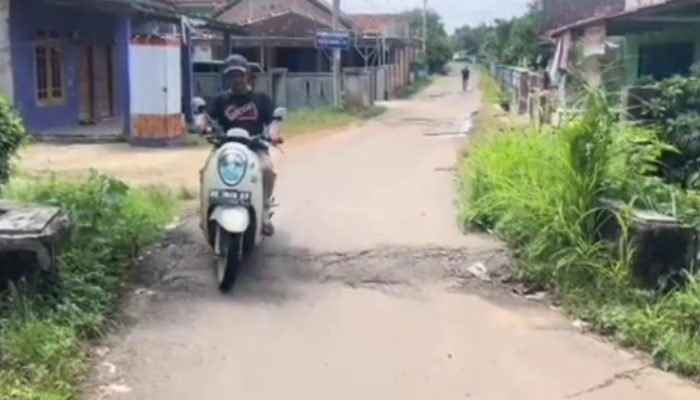 Bahayakan Jiwa, Jembatan di Jalan Punai Indah Kabupaten Lampung Utara Nyaris Amblas