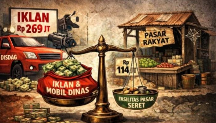 Rp2,63 M Anggaran Disdag Bandar Lampung, Belanja Operasional Lebih Besar dari Penguatan Pasar