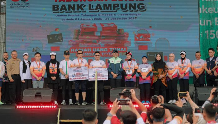Gubernur Lepas Peserta Bank Lampung RUN 2026, Apresiasi Kontribusi untuk UMKM