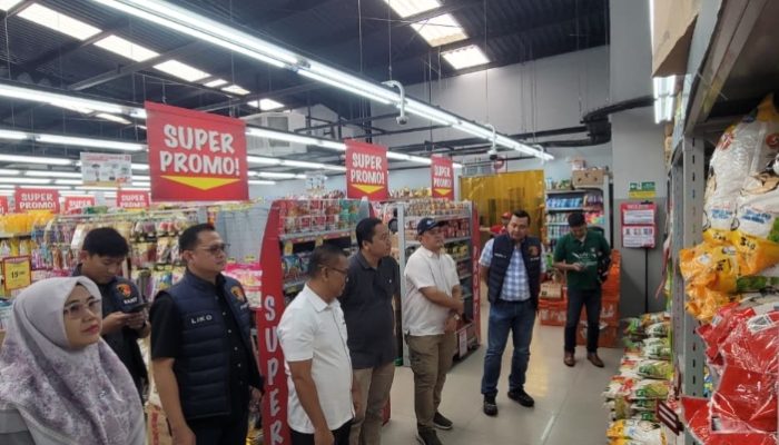 Sidak Pasar Modern, Polda Lampung Cek Harga dan Stok Pangan