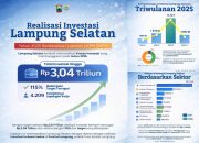 Tembus Rp3,040 Triliun! Investasi Lampung Selatan 2025 Over Target 115 Persen, Bukti Komitmen Bupati Radityo Egi Permudah Perizinan