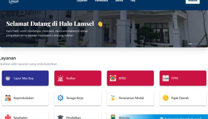 Cukup Kirim “Hallo”, Warga Lampung Selatan Bisa Adukan Keluhan, Bupati Egi: Harus User-Friendly