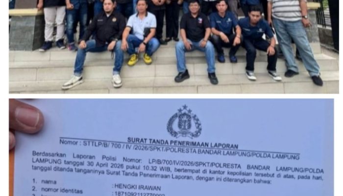 Polisi Terbitkan STTLP, Laporan Dugaan Ancaman terhadap Wartawan di Lampung Resmi Diproses