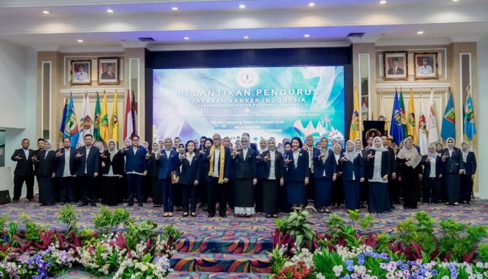 Wagub Jihan Nurlela Resmi Pimpin YKI Lampung 2025–2030, Fokus Tekan Angka Kanker