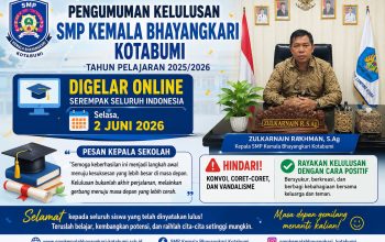 Pengumuman Kelulusan SMP Kemala Bhayangkari Kotabumi Digelar Online, Ini Pesan Kepala Sekolah