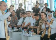 Sekdaprov Marindo Kurniawan Dampingi Menko Pangan Zulkifli Hasan dan Menteri Perdagangan Budi Santoso dalam Acara Rembuk Tani, Lampung Selatan