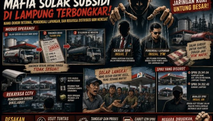 Skandal Solar Subsidi Lampung: Dugaan Keterlibatan Orang Dalam Pertamina Hingga Rekayasa CCTV