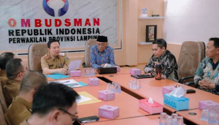 Sekdaprov Marindo Kurniawan Sambangi Ombudsman Lampung, Perkuat Kualitas Pelayanan Publik