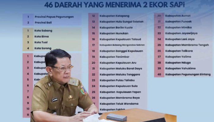 Pemprov Lampung Terima Sapi Kurban Bantuan Presiden Untuk Idul Adha 2026