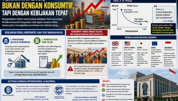 Konsumsi Masyarakat Tinggi Justru Perparah Tekanan Harga, Pemerintah Didorong Terapkan Kebijakan Fiskal Kontraktif