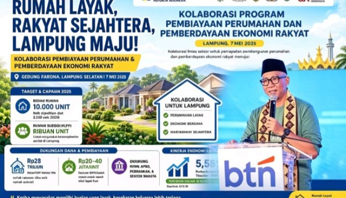 Rumah Rakyat Digenjot, Dana Triliunan Digelontorkan: Lampung Kejar Target 10 Ribu Unit di Tengah Backlog Besar