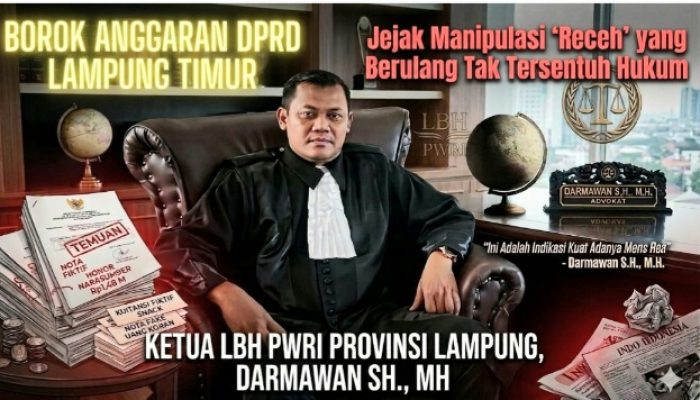 Borok Anggaran DPRD Lampung Timur Sejak 2022, Diduga Masuk Delik Pidana Korupsi