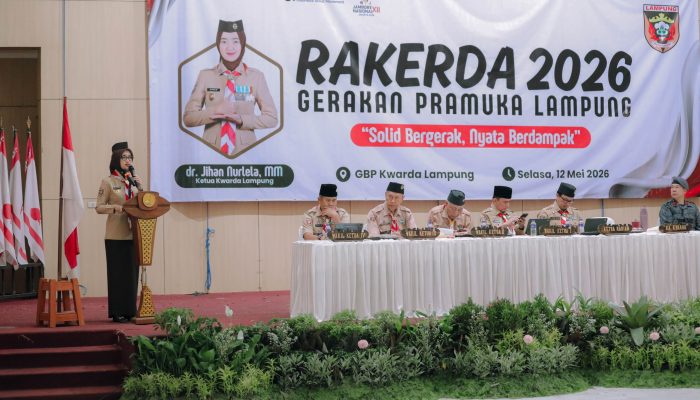 Jihan Nurlela Ajak Pramuka Lampung Solid Bergerak dan Ambil Peran Strategis Dukung Pembangunan