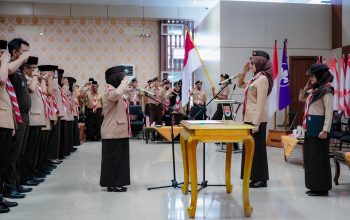 Jihan Nurlela Lantik Elfianah Sebagai Ketua Mabicab Pramuka Mesuji, Dorong Peran Pramuka Dalam Ketahanan Pangan