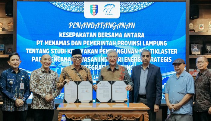 Gubernur Mirza dan PT Menamas Bakti Teken Kesepakatan Studi Kelayakan Kawasan Industri Energi Katibung